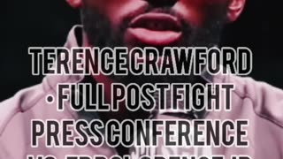 Terence Crawford • FULL POST FIGHT PRESS CONFERENCE vs. Errol Spence Jr | ShowTime Boxing