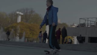 Slow Motion Skateboarding