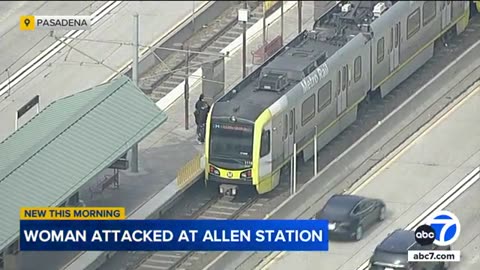 Woman attacked at Metro station in Pasadena; suspect in custody