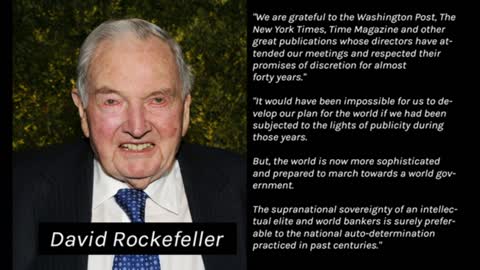 David Rockefeller Thanking The Main Stream Media For Protecting Them All These Years