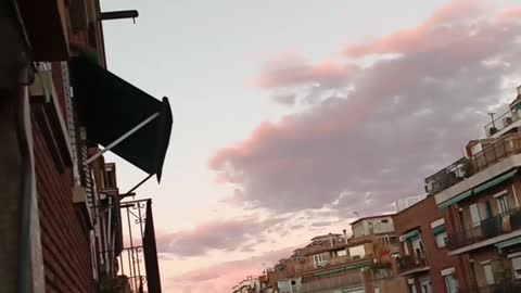 Barcelona sky footage 11/1/2021