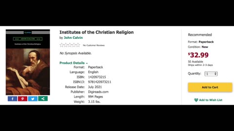 Which English Translation of John Calvin's "Institutes of the Christian Religion" should you get?