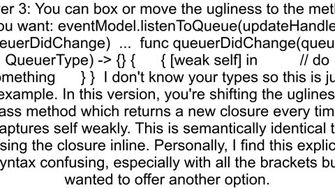 How to weak reference a function passed as a parameter