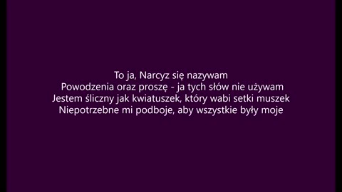 Narcyz łzy (tekst)