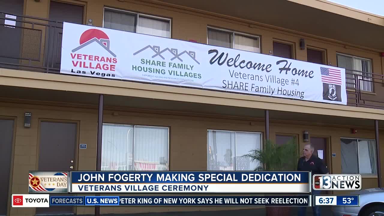 John Fogerty, Veterans Village team up to help Las Vegas veterans