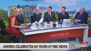 'Morning Joe" gives Andrea Mitchell a round of applause