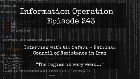 IO Episode 243 - Ali Safavi - National Council Of Resistance In Iran 5/20/24