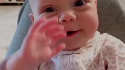 Cute Baby try not to smile Challenge