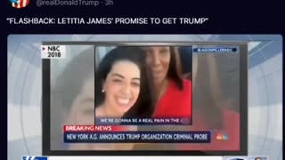 “FLASHBACK: LETITIA JAMES’ PROMISE TO GET TRUMP”