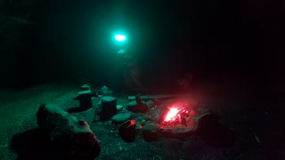 Go pro night lapse campfire