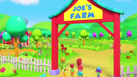 Old Farmer Joe Had A Farm | Joe's Farm Song For Kids | Nursery Rhymes and Baby Songs with Zoobees