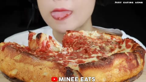 PEPPERONI & CHEESE PIZZA 🍕 compilation _ asmr mukbang _ pizza eating (asmr sounds) 🧀🍕