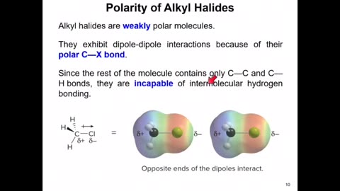Polarity of Alkyl Halides