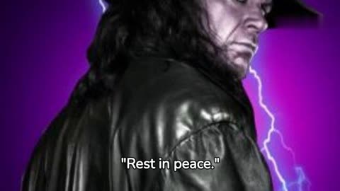 The Undertaker: Rest in Peace" - A Haunting Melody that Defined an Era