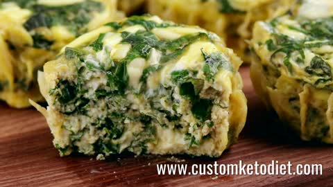 Spinach and chinese Egg Bites