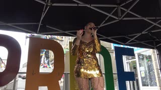 Redruth Cornwall Gay LGBTQIA+ Pride 2022 Scarlet Von B Singer