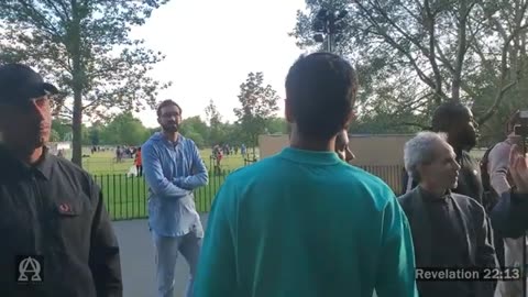 Speakers Corner - A Muslim Is Back In The Park Causing Problems Again - ft Uncle Sam