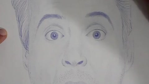 Desenho com caneta - Robert Downey