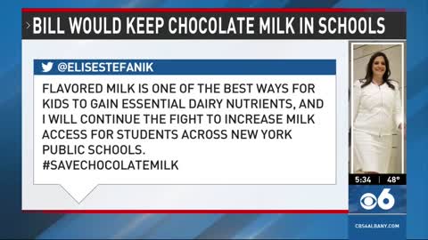 Rep. Stefanik Introduces Bill to Keep Chocolate Milk in Schools. 03.15.22.