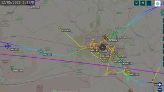 Phoenix Arizona Air traffic Time Lapsed for Dec 6th 2023 -