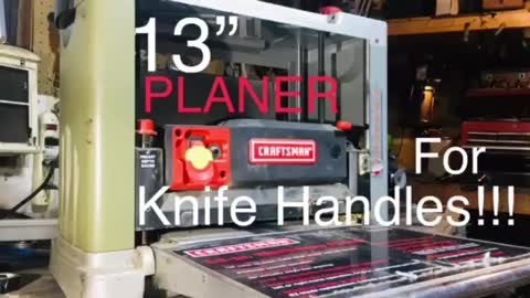 Knife Handle Planer