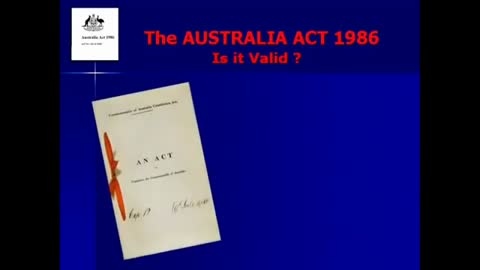 Treason of the FAKE Australia Act 1986