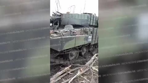 Russian forces retrofiled a Leopard 2A4 hit by an FPV drone.