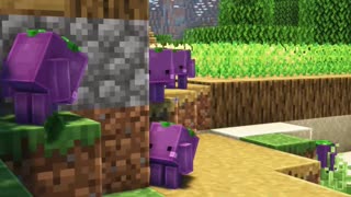 Minecraft but replacing villagers with grapes