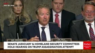 Rand Paul Presses SS Acting Director About Failures That Led to Trump Shooting