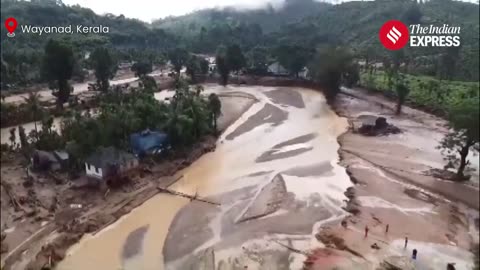 Kerala Landslide: Drone Footage Reveals The Trail Of Devastation In Wayanad