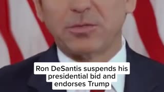 Breaking News 2hrs ago:Ron DeSantis backs Trump for 2024!