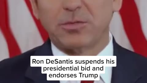 Breaking News 2hrs ago:Ron DeSantis backs Trump for 2024!