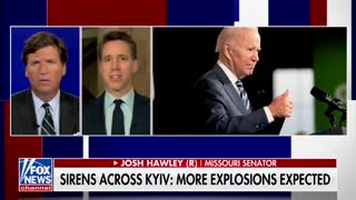 Sen. Josh Hawley: "When Joe Biden came into power over a year ago and immediately throttled down American energy ... it makes the rest of the world dependent on Russia. That is exactly what Putin is banking on"