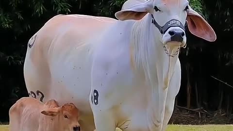 Baby Cow with mother || animals || nature view 💝