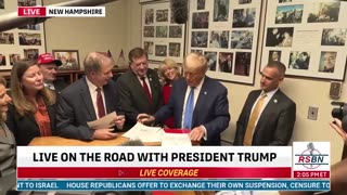 Trump Signs Candidacy Papers in New Hampshire