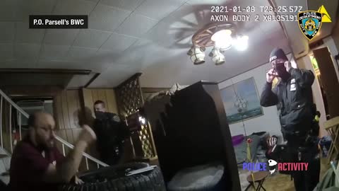 Bodycam Footage of Hallucinating Man Armed With Knife Getting Shot by NYPD Cops in Queens