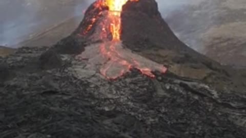 See looks like a science fair project Erupting volcano