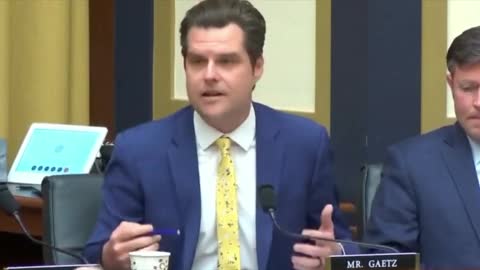 Gaetz SLAMS The Left For Using Federal Law Enforcement To Target Americans