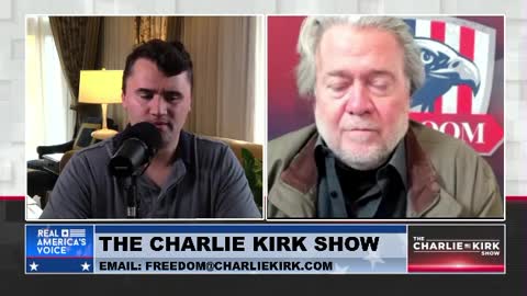 Steve Bannon joins Charlie Kirk to talk about his sentence: "I respect the judge, I respect the court, I respect the process."