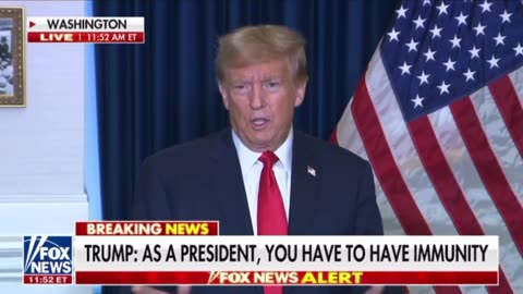 Trump speaks after immunity hearing