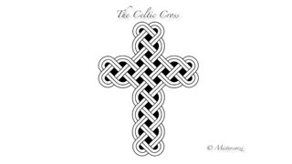 How to draw a Celtic Cross (8 easy stages)