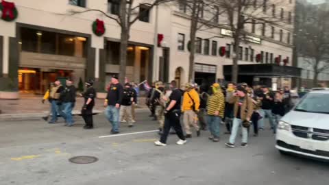 Proud Boys Display Force & Dominance in DC - Police Attempt to Shut it Down