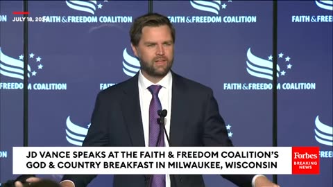 BREAKING NEWS: JD Vance Discusses Christian Faith, Meaning Of 'Grace' At 'God And Country' Breakfast