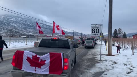 Freedom Convoy in the Okanagan (Jan. 22, 2022)