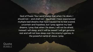 You Will Sleep Soundly Tonight! | Powerful Prayer For Bad Dreams and Nightmares | Listen Every Day!