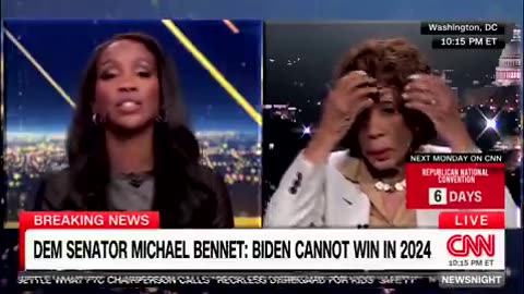 Maxine Waters was playing with her James Brown Wig during an interview 😂 The Best 30 Seconds
