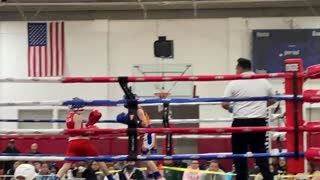 Joey fighting in Connecticut round 1