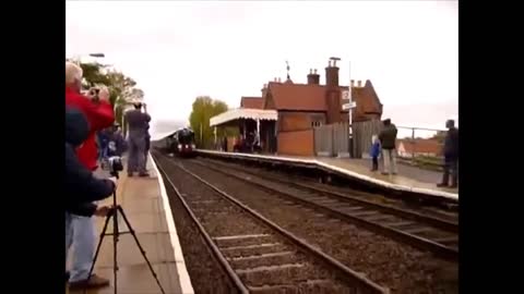 Train Spotter Almost Killed By High Speed Train