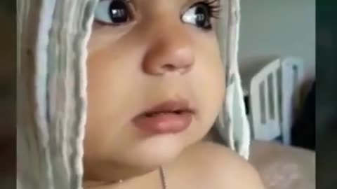 Little Baby Expression After Bath in Winter |After Bath Cute Baby |