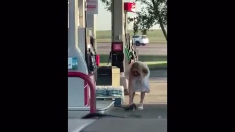 A Biden Voter Getting Gas / A Result Of A Public School Education